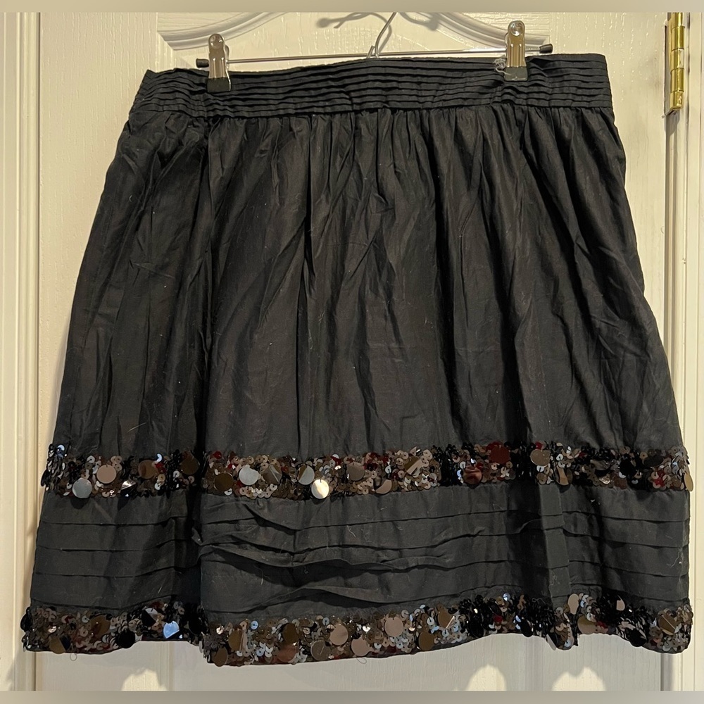 Size 14 - Ann Taylor Loft cotton sequin skirt.